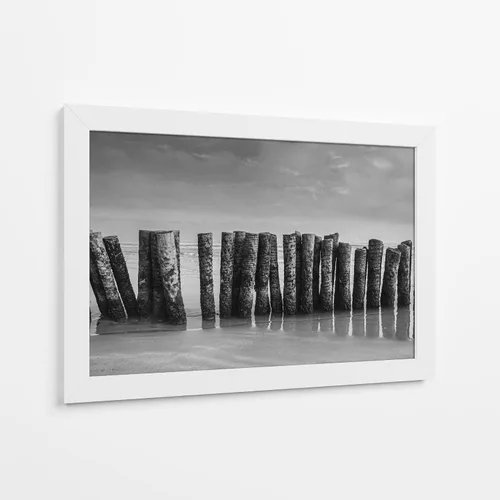 Vista 8 de Canvas Lab Miramar Beach Tampico by Jaime López Portillo 11 x 7 in Fine Art Framed Print, Frame Color: Black, With Mat