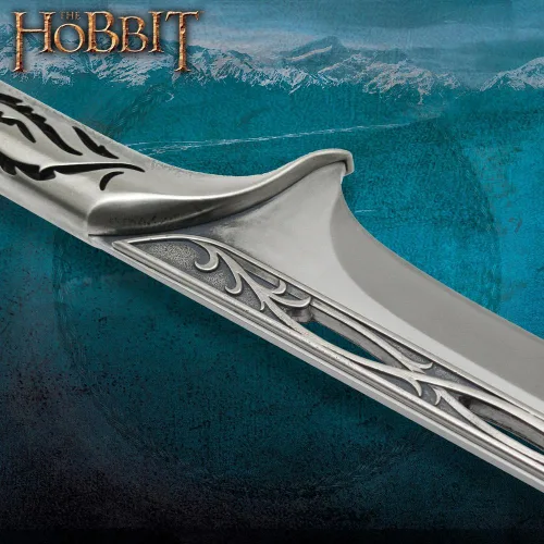 Vista 4 de United Cutlery UC3042 Espada de Thranduil 'The Hobbit' Producto oficial Pantalla de pared de madera Certificado de autenticidad 41 7/8