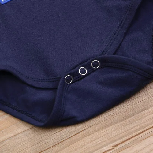Vista 7 de Mameluco de manga larga para bebé niño, para primer cumpleaños, a cuadros, cuello alto