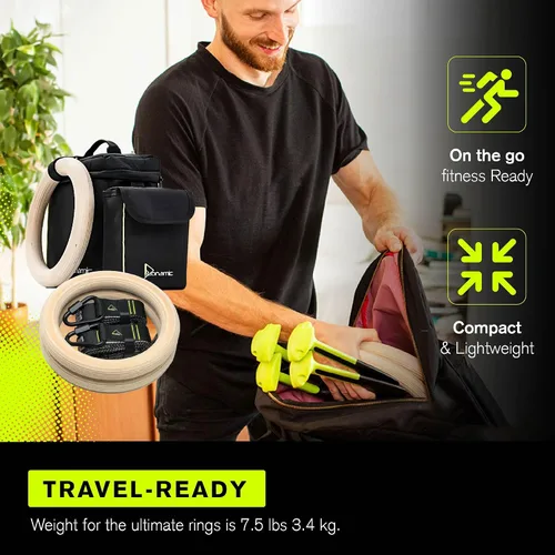 Vista 4 de Duonamic Eleviia: Portable Doorway Pull-Up Bar – Lightweight, Travel-Ready, 250 lb Capacity