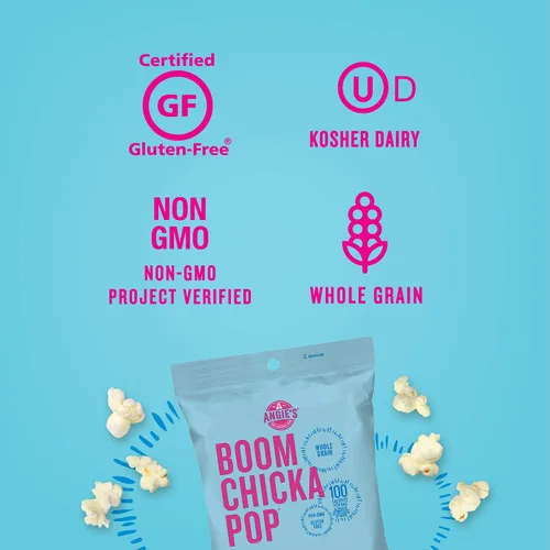 Vista 6 de Angie's Boomchickapop Palomitas de maíz con mantequilla real, 4.4 onzas