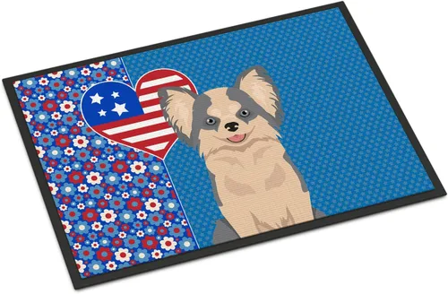 Vista 122 de Caroline's Treasures WDK5119JMAT Airedale Terrier USA - Tapete para interiores o exteriores, 24 x 36 pulgadas, tapete para puerta delantera
