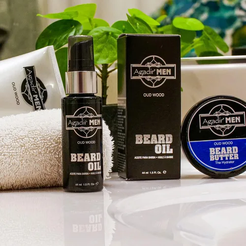Vista 8 de AGADIR Aceite para barba de madera Oud, 1.5 onzas líquidas