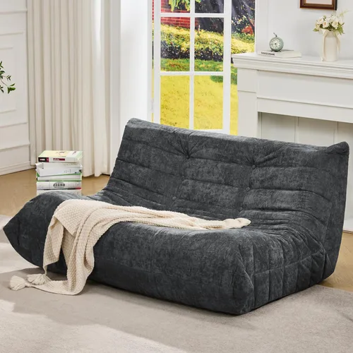 Vista 44 de Hobestluk Puf con espuma viscoelástica, tela de piel sintética ultrasuave, diseño ergonómico, puf pequeño, para sala de estar, dormitorio, sala