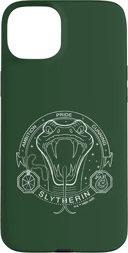 Vista 9 de iPhone 16 Harry Potter Slytherin Line Art Snake Symbol Case