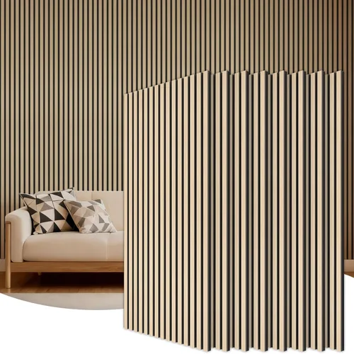 Vista 26 de TONOR Paneles de pared de madera para decoración de paredes interiores, paquete de 2 unidades de 47.2 x 23.6 pulgadas