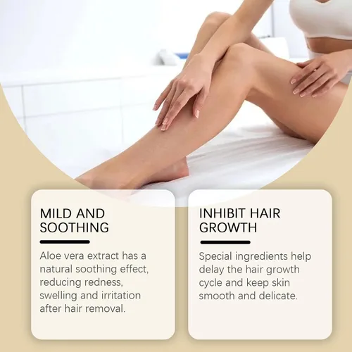Vista 4 de Natural Cyperus Oil for Hair Removal - Cyperus Rotundus Oil for Face, Underarms, Legs & Body - Gentle Skin Smoothing Essential Oil for Post-Shaving