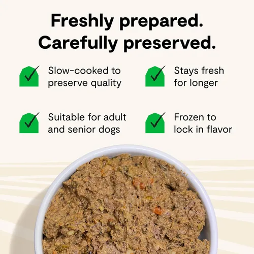 Vista 4 de Open Farm, Harvest Chicken - Alimento para perros recién hecho a mano, sin granos, bolsa de 16 onzas (paquete de 8) Vet-Approved & Gently Cooked