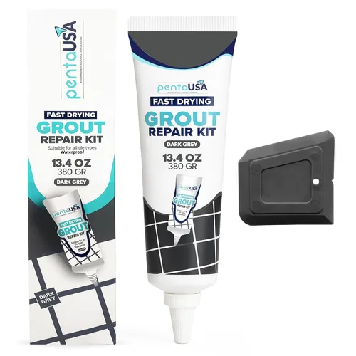 Vista 12 de PentaUSA Lechada para Azulejos - Reparaciones de Relleno de Lechada Grande, Kit de Reparación de Lechada de Secado Rápido, Fórmula Inodora - Incluye