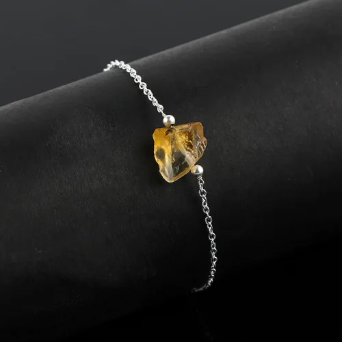 Vista 3 de TGH Pulsera de barra chapada en plata, pulsera de cadena ajustable para mujer, 7+1 pulgada, regalo de joyería de moda