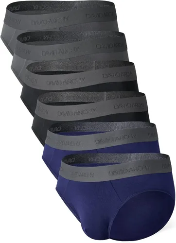 Vista 14 de DAVID ARCHY - Calzoncillos para hombre, de rayón de bambú, con soporte de absorción de humedad, tipo bolsa, suaves, paquetes de 4 o 7