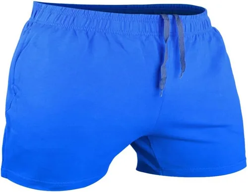 Vista 18 de Muscle Alive Pantalones cortos de correr para hombre con bolsillos, ropa atlética, algodón de rizo francés con 3 o 5 pulgadas