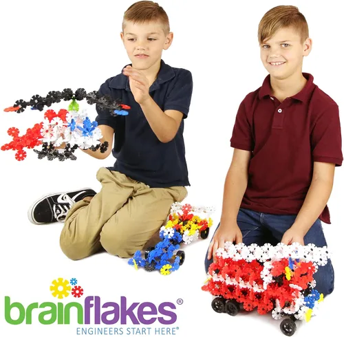 Vista 7 de Brain Flakes Kit de construcción 3 en 1 con instrucciones detalladas paso a paso (idioma español no garantizado) – 580 piezas para construir los 3