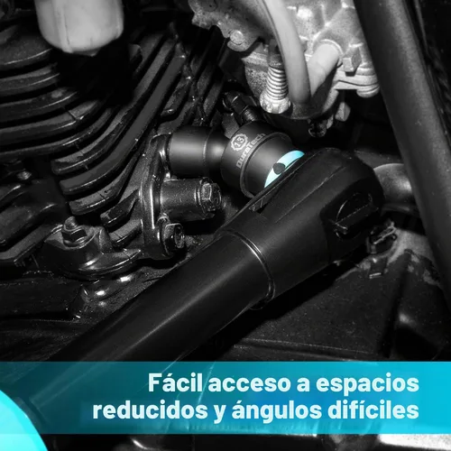 Vista 7 de DURATECH Juego de enchufes de impacto giratorio de 3/8" de transmisión, juego de enchufes de oscilación superficial de 11 piezas, métrico, acero