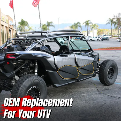 Vista 4 de A & UTV PRO Kit de paneles de puertas inferiores y manijas de puerta personalizadas para Can-Am Maverick X3 Max RS DS 2017 2018 2019 2020 2021 2022