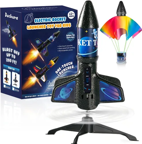 Vista 8 de Rocket Launcher for Kids, Auto Electric Launch up to 200 FT, Ages 5-13 Flame