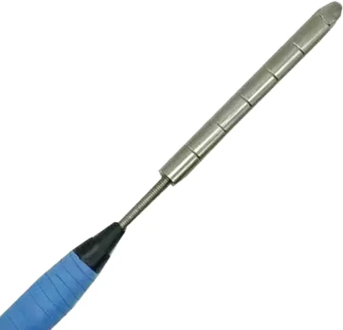 Vista 3 de DYNWAVE Bádminton Trainer - Raqueta de bádminton Swing Trainer Pole Práctica de acero inoxidable Bloque de peso Varilla de Bádminton Raqueta