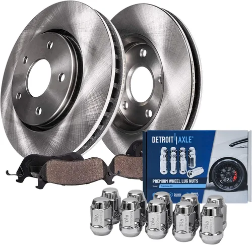 Vista 50 de Detroit Axle - Rotores de freno para Ford Mustang 2015 2016 2017 2018 2019 2020 2021 2022 2023 Rotores de freno de disco 2016 2017 2018 2019