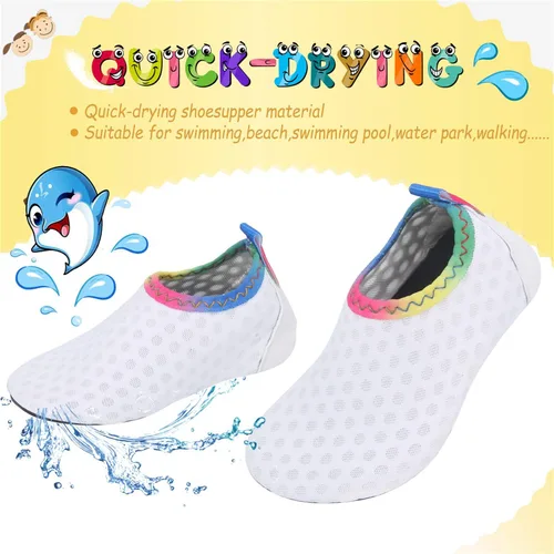 Vista 3 de storeofbaby Zapatos de agua para bebés, niños y niñas, calcetines acuáticos de secado rápido para natación, playa, piscina