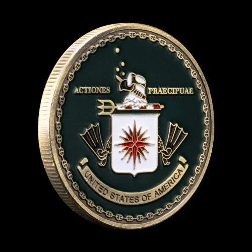 Vista 3 de 1 unids CIA Special Operations Group Tertia Optio Challenge Moneda Premio Graduado Regalo Coleccionable Medalla Monedas