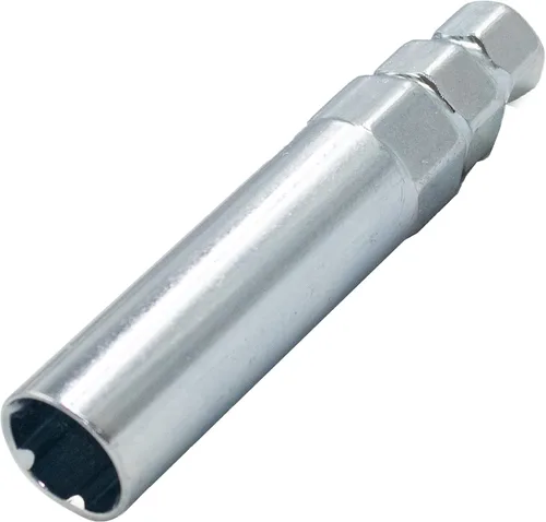 Vista 8 de Wheel Accessories Parts 1 unidad Truck6 Spline 3.50 pulgadas de largo llave adaptadora de tuercas de llanta acabado de zinc brillante 13/16" 7/8