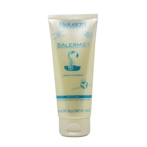 Vista 2 de Salerm Cosmetics 21 Acondicionador SIN ENJUAGUE, Liposomas de Provitamina B5 y Proteína de Seda (1.73 oz - tamaño mini de viaje)