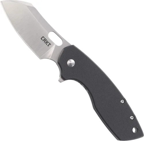 Vista 7 de CRKT Pilar II Cuchillo de Bolsillo Plegable Grande EDC: Portación Diaria, Hoja Negra, Apertura con Aleta, Seguro de Marco, Mango de Acero