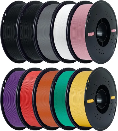 Vista 45 de Kingroon Paquete de filamento PLA de alta velocidad para impresora 3D de 1.75 mm, filamento rápido para impresora 3D para impresión hiper rápida