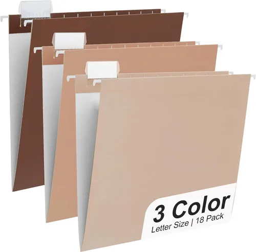Vista 31 de Y YOMA Paquete de 6 Carpetas Colgantes con Degradado Tamaño Carta Carpetas Colgantes Decorativas Bonita Carpeta Organizadora para Gabinete