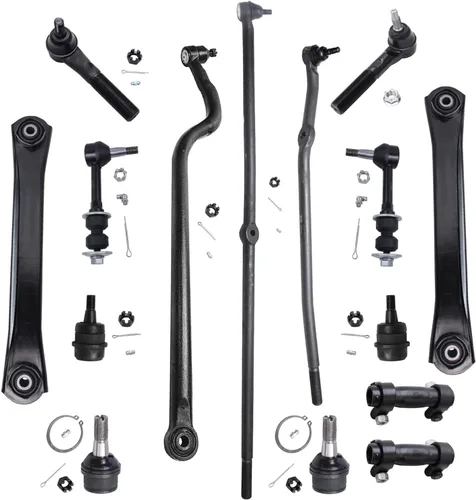 Vista 94 de Detroit Axle - Kit de suspensión frontal de 15 piezas para Jeep Grand Cherokee 99-04 1999 2000 2001 2002 2003 2004, brazos de control superior e