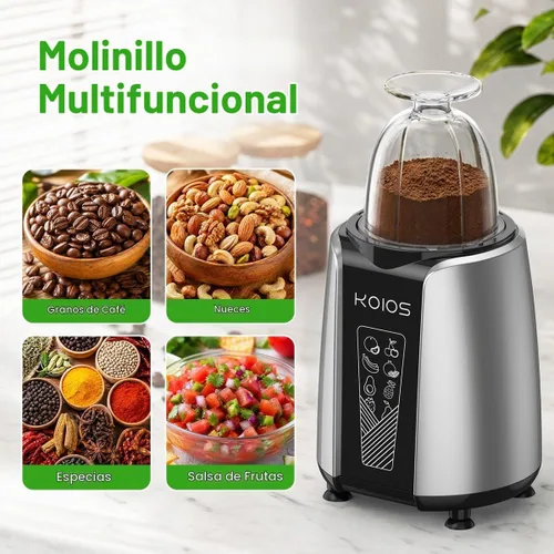 Vista 5 de KOIOS Smoothie Blender, 1000W, Blenders Smoothies and Shakes, Frozen Drinks