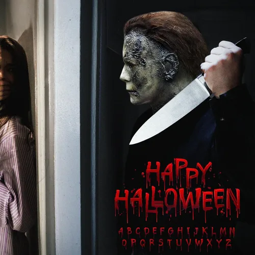 Vista 6 de FLORENCE IISA Máscara de Halloween de Michael Myer - Máscara de látex aterradora de terror para adultos, disfraz de cosplay para fiesta de Halloween