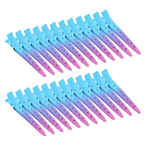 Vista 8 de 24 Paquetes de Pinzas Pico de Pato, Bantoye 2.75 Pulgadas Pinzas de Cocodrilo Rizadoras de Metal Antioxidante con Agujeros para Peinado del Cabello