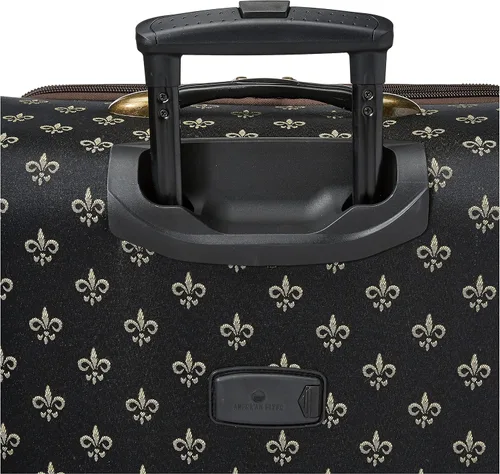 Vista 6 de American Flyer Equipaje Fleur De Lis 4 Piezas Set, Negro -, Fleur De Lis - Juego de equipaje de 4 piezas