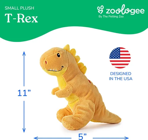 Vista 6 de The Petting Zoo ZOOLOGEE T-Rex - Peluche de dinosaurio T-Rex de 11 pulgadas