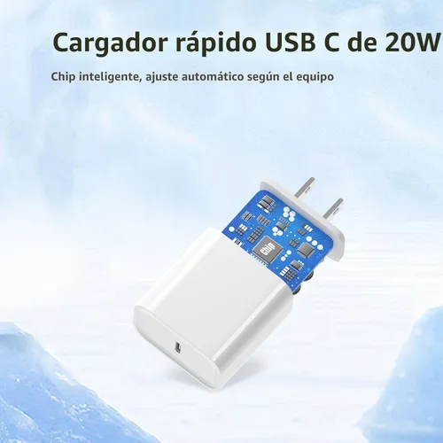 Vista 2 de Bloque de carga USB C para Apple iPhone Air 17 16 15 14 13 12 11 Pro Max, 20 W USBC de carga rápida cubo de ladrillo para Apple Watch iPhone, iPad