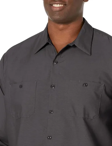 Vista 4 de Red Kap - Camisa de trabajo industrial de manga larga para hombre