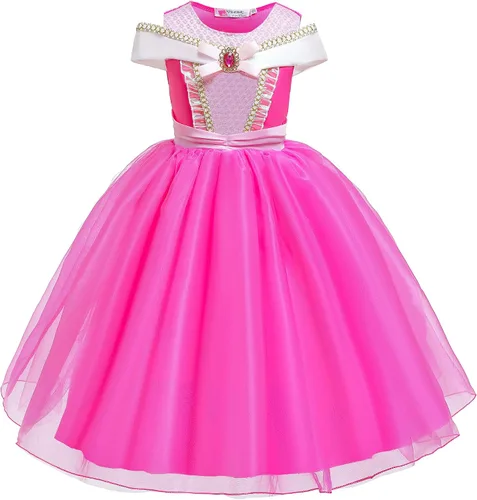 Vista 6 de Disfraz de princesa para fiesta de cumpleaños, disfraz de Halloween para niñas de 3 a 10 años