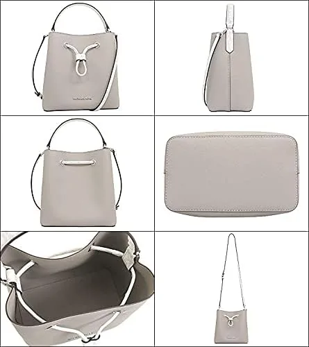 Vista 6 de Michael Kors Suri - Bolso bandolera de piel con cubo mediano