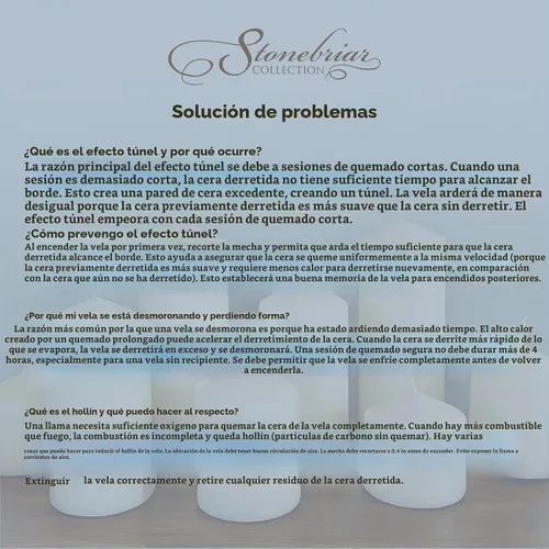 Vista 7 de Stonebriar Paquete de 3 velas altas de 3 x 3 pulgadas, 18 horas de larga duración, sin perfume, de cera blanca
