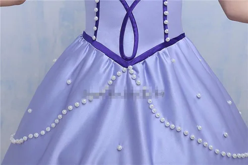 Vista 6 de EChunchan Anime Sofia The First Sophia - Vestido de noche violeta para mujer
