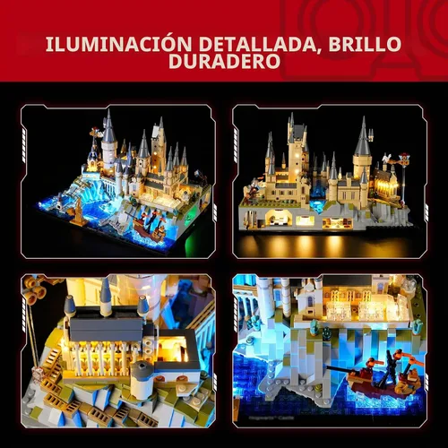 Vista 4 de BRIKSMAX Kit de luces 2.0 para el Castillo de Hogwarts y sus terrenos - Iluminación LED innovadora compatible con Lego Harry Potter 76419