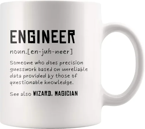 Vista 9 de Panvola Engineer Definition Someone Who Does Precision Funny Engineer Gifts for Engineering Students Teachers Computer Civil Mechanical Electrical