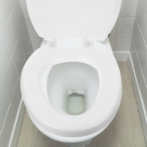 Vista 3 de DOITOOL Asiento de inodoro redondo para asiento de inodoro, bisagras de liberación rápida, cierre lento, funda de repuesto resistente Eva Accesorios