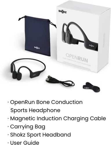 Vista 10 de SHOKZ OPENRUN Auriculares inalámbricos Bluetooth de conducción ósea - Negro