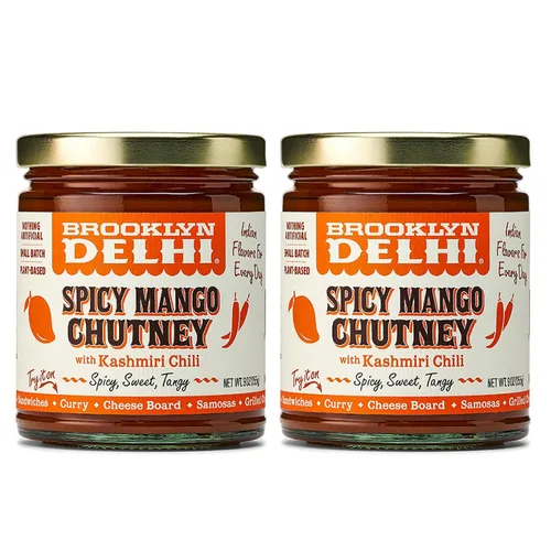 Vista 11 de Brooklyn Delhi - Date Tamarind Chutney - Made with Sweet Dates and Tamarind - Vegan, Nothing Artificial - 9oz