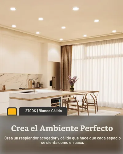 Vista 3 de Sunco - Paquete de 12 luces LED empotrables ultrafinas sin lata de 6 2700K