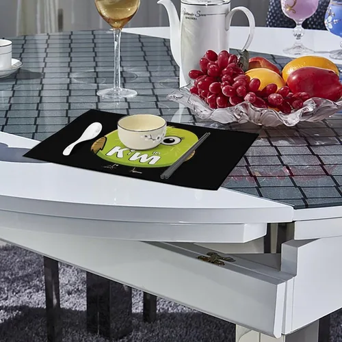 Vista 4 de Funny Kiwi Bird Placemats Set of 6 Resistant Table Mats Washable Place Mats for Dinner Party Table Decoration