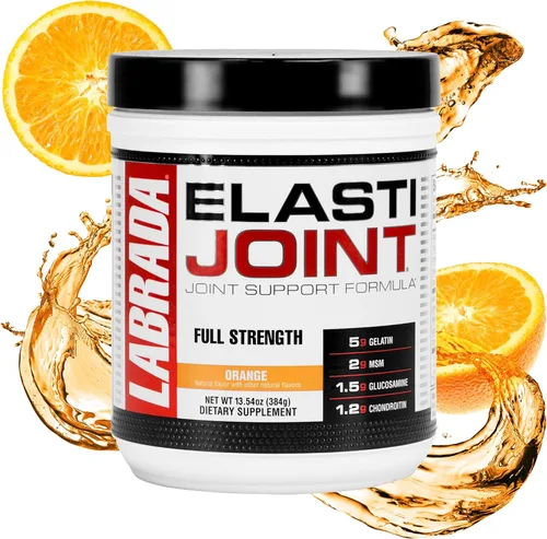 Vista 8 de Labrada Elastijoint - Polvo de soporte para articulaciones, mezcla de bebida todo en uno con glucosamina condroitina, MSM y colágeno, ponche