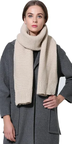 Vista 5 de NEOSAN Bufanda gruesa de punto trenzado grueso para mujer y hombre